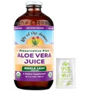 Lily Of the Desert Aloe Vera Juice, Säilöntäaineeton - Koko lehti Aloe Vera Drink Natural Vitamiineja, Ruoansulatuskanavan Entsyymit Gut Health, Vatsanlievitys, Wellness, Glowing Skin, Gelly Sachet mukana