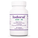 Optimox Iodoral 50 mg Supplement - Kalium Iodide Tabletit, Kilpirauhasen tuki, päivittäiset vitamiinit ja mineraalit, Lugolin jodiliuos - 30