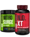 Jacked Factory Nitrosurge Esityö Blue Raspberry & N.O. XT Typpioksidi Booster miesten ja naisten