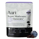 Auri Super Mushroom Chill Gummies - Natural Calming Aid & Stressin vähentäminen täydentää aikuisille w/Reishi Sieni, Ashwagandha, L-Theanine - rento mielen ja harmonisoida päiväsi - 60 rauhoita Gummies