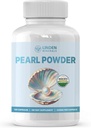Pearl Powder Supplement 500mg, 120 kapselia - Luonnollinen lähde kalsium & aminohapot, anti-aging antioksidantteja ihonhoito, ei-GMO
