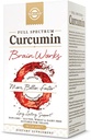 Solgar Full Spectrum Curcumin Brain Works, 90 Licaps - Tuki muisti muistaa, keskittyä, kognitiivinen toiminto - antioksidantti tuki - Curcumin, BacoMind, koliini, B12-vitamiini - ei-GMO, Vegan - 30 Tarjoilut
