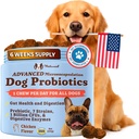 Natural Dog Company Gut Health & Canine Specific Probiootit Chews, 1 Daily Chew kaikille koirille, Prebiootit & Dgestive Enzymes for Digestion, Gas, Loose Stool, Immuno System & Bowel Support