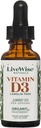 LiveWise Naturals Organic D3-vitamiinia nestemäisiä droppeja, vegaaneja, ei-muuntogeenisiä organismeja, kasviperäisiä, 200 IU per pudotus, tukee immuunia, luuta ja mielialaa, helposti absorbiin, MCT Oil 1000 IU