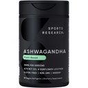Sports Research® Ashwagandha Softgels Coconut MCT Oil - Natural Adaptogen Made with Shoden® Ashwa for Rentoutus, Rauhoittumaton & Unituki - Gluteeniton & Vegan Friendly - 60