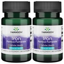 Swanson Iron (Ferrous Fumarate) - Mineraali Supplement Edistävät energiatukea - High-Concentration Formula Assistes happi-toimitus ja rasvahappo aineenvaihdunta 60 Sgels (2 pakkaus)