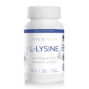 L-Lysine täydentää B12-vitamiini + C + Sinkki Lip, Suu ja suun kudosten terveys - tehostettu hyvinvointi tuki - ei-GMO, Gluteeniton - Valmistettu Yhdysvalloissa - 60 Vihanneskapselit, 500 mg