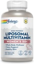 SOLARAY Liposomaalinen monivitamiini naisille 50 Plus, tehostettu imeytyminen rauta, D-vitamiini, C-vitamiini, B12, Biotiini & enemmän, Immuunituki & Bone Health, Vegan, 60 tarjoilua, 120 VegCaps