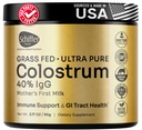 Premium Corostrum Supplement Korkein IgG Gut Health, Immuunituki & Recovery Superfood, Anti-Age - Pure Grass-Fed naudan Colostrum Powder - Äiti...
