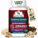 CANCER TIEDET Cachexia Supplement, USDA Certified Organic Sienet Extract kapselit, extra vahvuus 1500 mg, korkea teho 40% Beta-Glukaanit, immuuni- ja aineenvaihduntatuki, paino & lihasmassa tuki