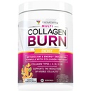Multi Collagen Burn: MultiType Hydrolysed Protein Peptides with Hyaluronic Acid, C-vitamiini, SOD B Dimpless, Tyypit I, II, III, V ja X, kofeiini 30 Tarjoilut Trooppinen Punch Flavored