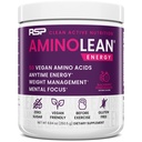 RSP NUTRITION AminoLean Pre Treenout Powder, Amino Energy & Weight Management kanssa Vegan BCAA Aminohapot, luonnon kofeiini, Preworkout Boost miesten & naisten, 30 Serv