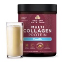 Antiikin ravitsemus Kollageeni Peptides Powder, Multi Collagen Protein, Naiset ja miehet, C-vitamiini, Probiootit, hydrolysoitu kollageeni, tukee ihoa, nivelet, Gut Health, Vanilja, 60 tarjoilua