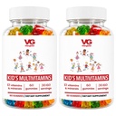 VITA GLOBE Lapset Täydellinen Multivitamiini Gummies ... Vitamiinit A, C, D, E, B6 ja B12... Päivittäinen immuuni, kasvu ja hyvinvointi...