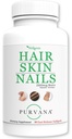 Wellgenix Purvana Hair, Skin, and Nails - One a Day Softgel - 2500mcg Biotin, DMAE, MSM, Horsetail, Grape Seed Extract - Anti ikääntyminen, PCOS & Postpartum hiusten kasvua, vahvat kynnet (90 kreivi)