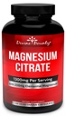 Puhtaat magnesiumsitraatin kapselit - 1300 mg Magnesiumlisä elementillä Magnesium - 120 kasvissyöjän kapselit
