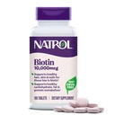 Natrol Beauty Biotin 10 000 mcg vitamiineja kauneuden, 100 tablettia, 100 päivän tarjonta