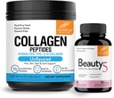 Sandhu's Grass-Fed Collagen Peptides Powder & Beauty 5 kapselia