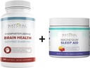 Natural BioScience Soy-free Fosfatidylserine 100 mg & Magnesium Sleep Powder Supplement Bundle - Ultimate Brain Health & Rentoutus Tuki
