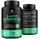 TWINLEAF 5 HTP täydentää mielialan tuki - Valmistettu USA - Natural 5-HTP & L-tryptofaani kapselit - 5-HTP Booster miesten & naisten - ominainen Formula mielialan ja rentoutumista - 60 Vegan kapselit