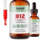USDA Organic B12-vitamiinin nestetippa ... 5000 mikrog metyylikobalamiini...