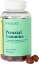 NATALIST Prenatal Gummies for Her Daily Preconception & Raskaus Formula naisten Multivitamiinit + DHA Omega-3 alkaen Algae - Mixed Berry, kasvissyöjä, Gluteeniton, ei GMO - 90