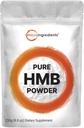 Micro Ingredients Pure HMB Powder, 250 Grams, Tehokkaasti tukee lihasten kestävyys, kestävyys ja vahvuus, Ei muuntogeenisiä organismeja ja vegaaninen Friendly