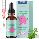 JoySpring DetoxZee Cilantro Drops for Kids - Natural Detox Support Zeolite & Cilantro Extract - Gentle koko kehon puhdistus lapsille ja pikkulapsille - Kid-ystävällinen neste Detox, 30 tarjoilut
