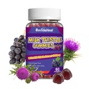 Milk Thistle Gummies, Milk Thistle Extract 1000mg, Liver Detox, antioksidantti tuki, ei-GMO, Non-Gluten, Vegan, Milk Thistle Supplement, 60