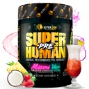 AAKKOSELLINEN LION Superhuman Pre Treenout Powder, Beta Alanine, L-Taurine & Tri-Source Kofeiini kestävä energia & Focus, typpioksidi & Sitrulli Pumpulle (21 Servings, Miami Vice)