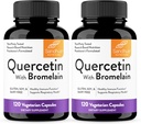 Sandhu's Quercetin ja bromelain kasvissyöjäkapselien lisäravinteet 120 Count (Pack of 2) ... Bioflavonoidit immuuni- ja hengityselinten terveyteen, kausittainen allergia tuki ...