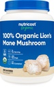 Nutricost Organic Lion's Mane Mushroom Powder 1LB - Sertifioitu USDA Organic