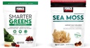 FORCE FACTOR Greens Chews with 25+ Superfoods & Sea Moss Chews, 60 & 30
