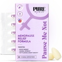 Pure Woman Pause-Me- Not Vaihdevuodet Release Vaginal Suppositories - Vaginal Moisturizer Menopausal Women - E-vitamiini & Hyaluronic Acid Vaginal Suppositories for Dryness, Hot Flash & Night Sweat