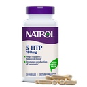 Natrol Mood + Stressi 5-HTP 100 mg, ravintolisä tasapainotettu mieliala, kapselit aikuisille, 30 kapselia, jopa 30 päivän tarjonta