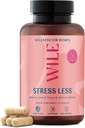WILE vaihdevuodet & perimenopaussi täydentää naisille Ashwagandha - Stressi Relief Black Cohosh - Premenopausaalinen tuki parannettu mieliala, uni, Hormonitasapaino - Vegan, 30 tarjoilut