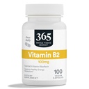 365 By Whole Foods Market, B2-vitamiini, 100Mg, 100 Vihanneskapselia