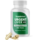 Kiireellinen maksa 911 Herbal Liver Support Supplement Liver Cleanse Detox & Korjaus Formula maito Thistle Silymarin Voikukka Juuri ja Artisokka uute maksan terveyteen, 60 kapselia (1)