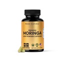 Moringa Powder Capsules - Pure Moringa Powder, Energy, Iho, Immuuni & Gut Health Superfood, Rikas antioksidantteja, Essential Vitamiinit ja aminohapot, Natural Green Superfood Superfood Supplement - 60