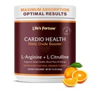Life's Fortune 5000mg L- Arginiini Supplement Powder & 1000mg L-Citrulline, High Potency Typpioksidi Health Booster, Endurance, Treenout Performance, Natural Orange Flavor (20 Servings)