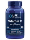 Life Extension C-vitamiini ja Bio-Quercetin®, Kardiovaskulaarinen terveys täydentää, immuunituki, erittäin imeytyvä, quercetin, C-vitamiini, gluteeniton, ei-GMO, kasvissyöjä, 250 tablettia
