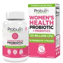 Probulin Womens Probiootti - Vaginal, UT, Gut & Immuuniterveys Lactobacillus Reuteri - 20 miljardia PMY, 12 Probiootti kanta & prebiootit - 90 Vegan, Gluteenittomat kapselit koko kehon hyvinvointi