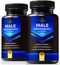 (2 pakkaus) Blue Vigor Max pillereitä miehille, kaikki luonnolliset Formula miesten Fitness ja kestävyys, Premium kapselit Daily Nutrition, Performance & Energy, Official Supplement for Man Reviews (120 kapselia)