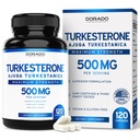 Turkesterone Supplement 500mg (120 kapselia) - Stamina, Drive, Athletic Performance & Muscle Mass - (Ajuga Turkestanica Std. 10% Turkesterone) (Similar to Ecdysterone) - Ei-GMO & Vegan-kapselit