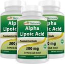 Best Naturals Alpha Lipoic Acid 300 mg 120 kapselia (120 kpl)