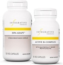 Integratiivinen Therapeutics B-komplex, 60 kapselia & HPA Adapt, 120 vegaaninen kapseli - aktiivinen B-komplex tukemaan energian aineenvaihduntaa - HPA Adapted to support the Healthy Stress Response