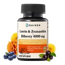 DAIKEN Lutein ja Zeaksantiinilisät, AREDS 2 Inspiroitua Formulaa Astaksantiinilla, Maqui Berryllä, Mustikalla, Pellavaöljyllä ja E-vitamiinilla, 30 Softgeliä