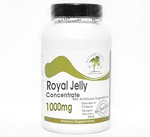 Royal Jelly Concentrate 1000mg ~ 200 kapselia - Ei lisäaineita ~ Luontolisät