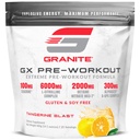 Granite GX Pre Treenout Supplement, Tangerine Blast Flavor, Tukee Focus, energia, & Performance kanssa Teacrine, L-Citrulline, Betaine, & A-GPC (20 Servings)