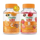 Elinkelpoinen C-vitamiinia Lapset + B Complex lapset, Gummies Bundle - Suuri maistaminen, vitamiini täydentää, Gluteeniton, GMO vapaa, pureskeltava Gummy